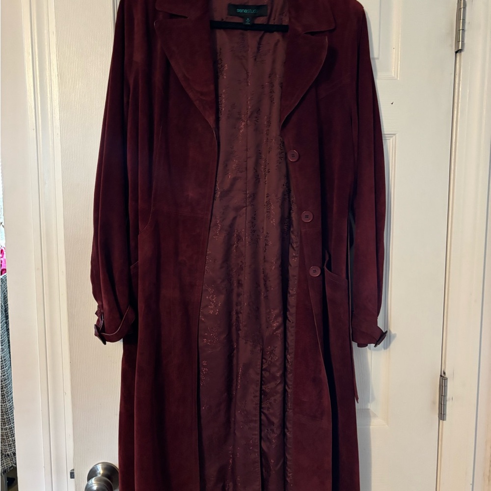 Vintage Genuine Suede Trench